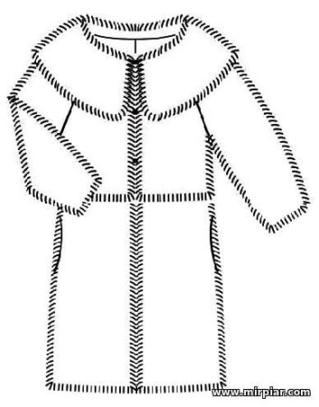 Эскиз мехового пальто