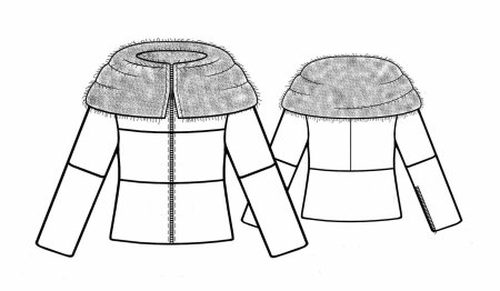 Лекало мехового пальто