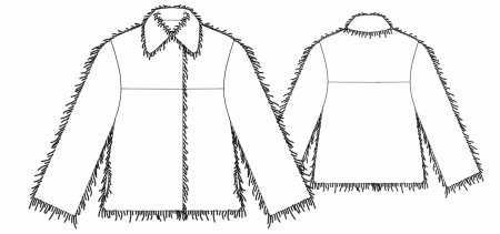 Эскиз мехового пальто