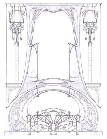 Кованый узор в стиле Модерн