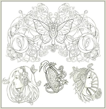 Раскраски в стиле фэнтези