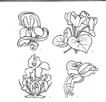 Орнамент арт нуво Модерн