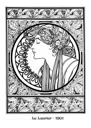 Орнаменты арт нуво Модерн арт деко