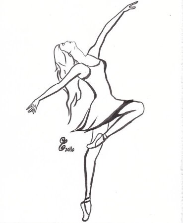 Балерина эскиз