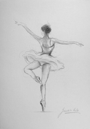 Балерина рисунок