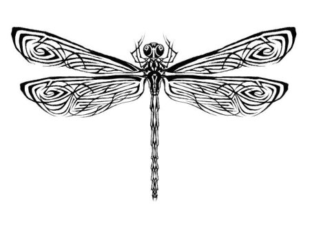 Тату Стрекоза эскизы