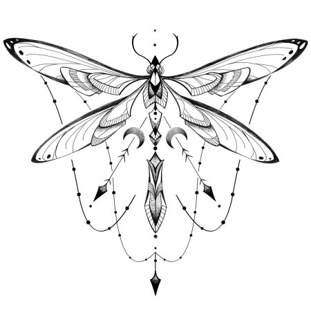 Татуировка Стрекоза эскизы
