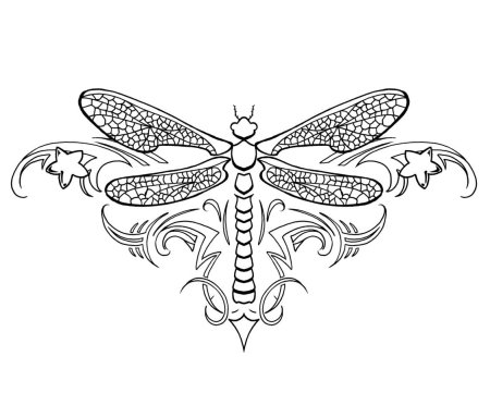 Мехенди Стрекоза