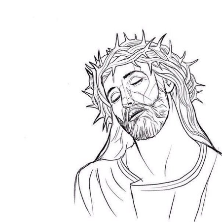 Иисус эскиз