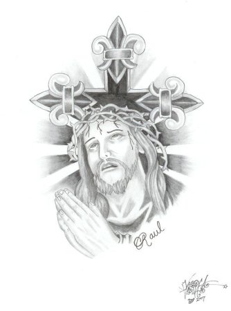 Эскиз рисунка христа (46 фото)
