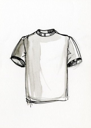 Футболка карандашом