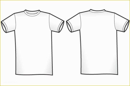 Макет майки для печати