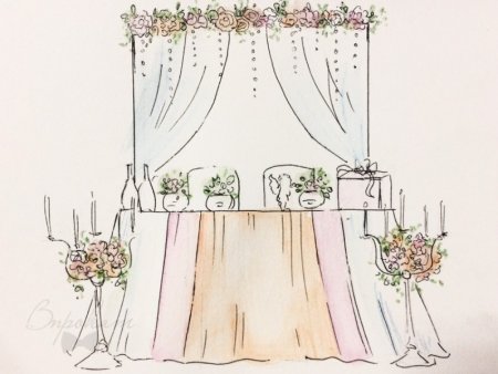 Макет свадебного декора