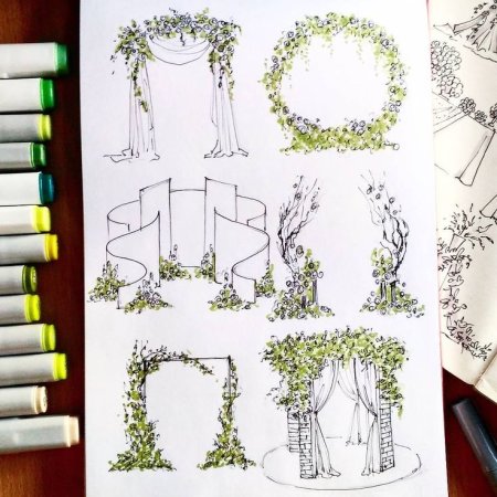 Эскиз свадебного оформления