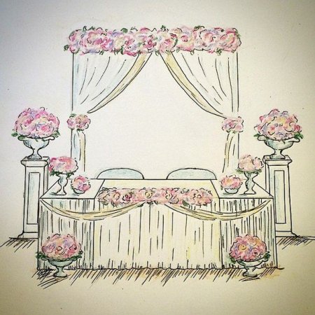 Эскиз свадебного зала