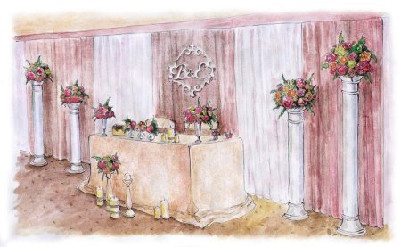 Зарисовки свадебного декора