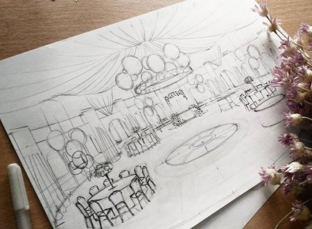 Эскиз оформления мероприятия