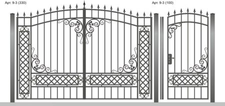 Эскизы кованых ворот