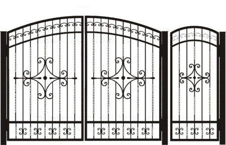 Рисунки кованных ворот