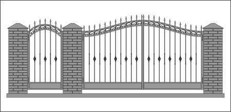 Эскизы кованых ворот
