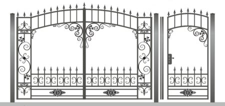 Калитка холодная ковка чертежи