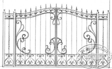 Кованые ворота эскизы