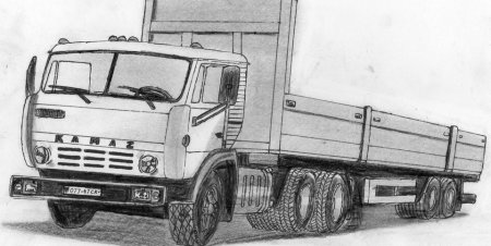 КАМАЗ 54115 рисунок