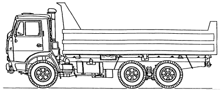 Раскраска КАМАЗ 5350