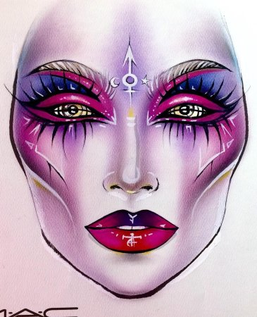Нарисованный макияж
