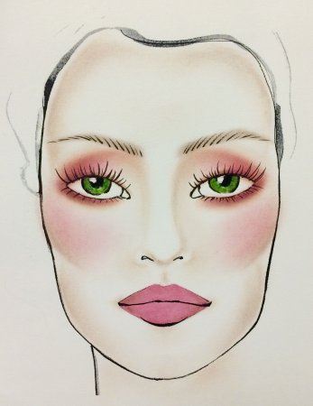 Фантазийный макияж карандашом