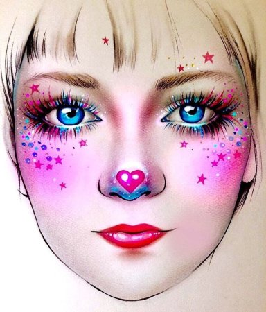 Нарисованный макияж