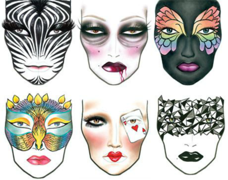 Фантазийный макияж рисунок