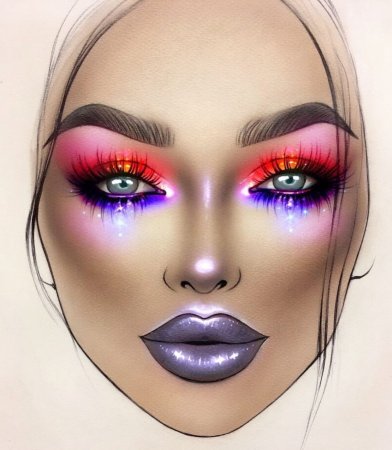 Фейс чарт для грима