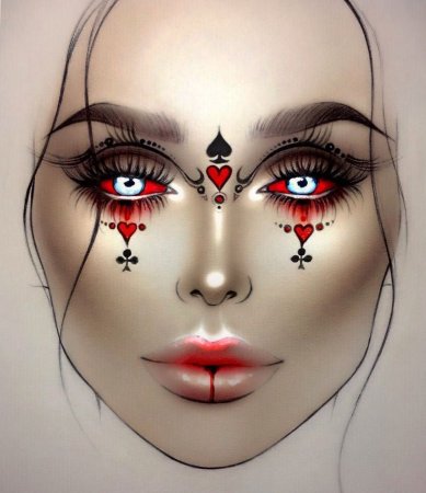 Эскиз театрального грима