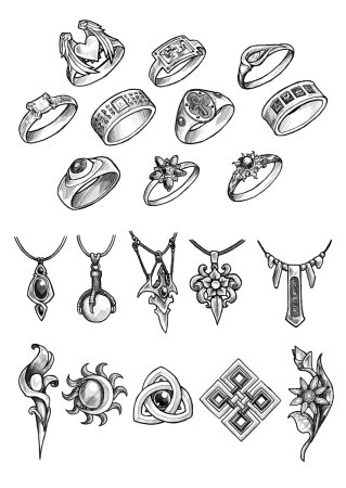Наброски ювелирных украшений