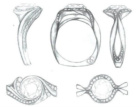 Эскизы ювелирных изделий