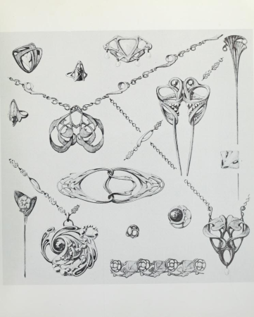 Альфонс Муха эскизы ювелирных украшений