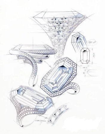 Современные ювелирные украшения эскизы