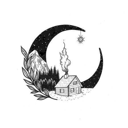 Полумесяц эскиз