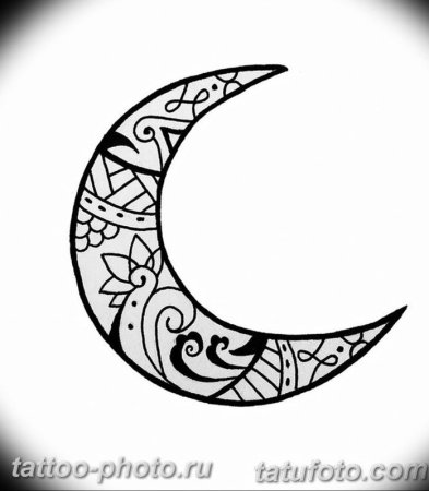 Тату полумесяц