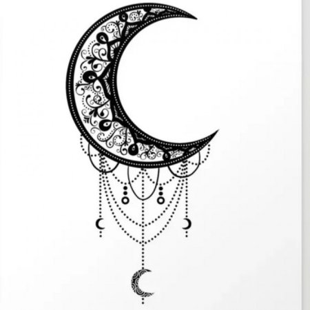 Полумесяц с узором