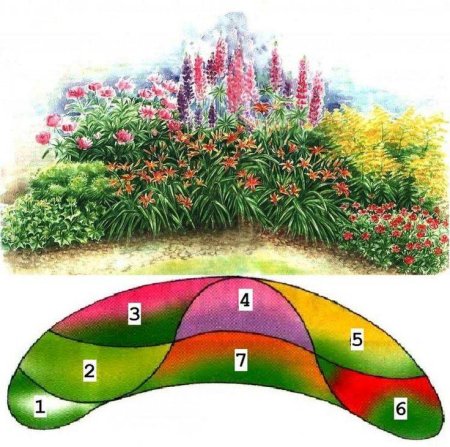 Миксбордер Весна лето осень