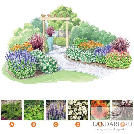 Планировка сада и цветника