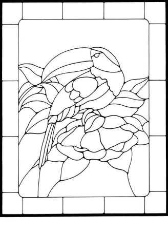 Витраж раскраска