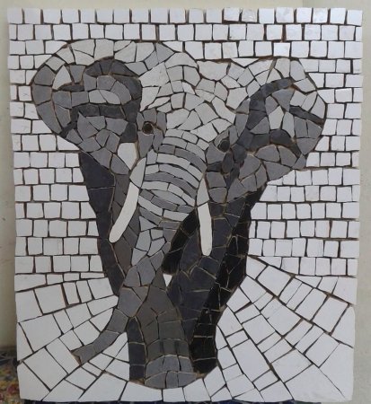 Мозаика из плитки трафарет