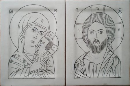 Прорись Иверской иконы Божией матери