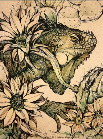 Ящерица Графика