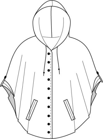 Пончо раскраска