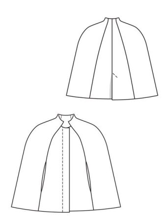 Пальто Кейп Бурда лекало