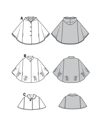 Кейп пончо выкройка